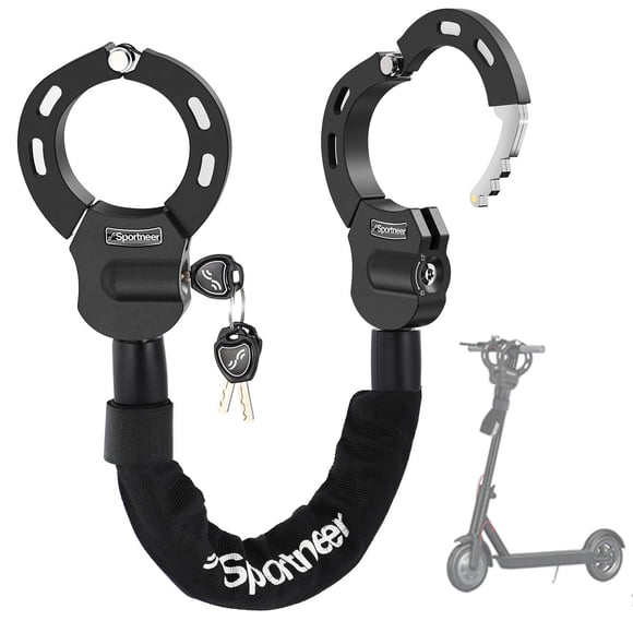 Candado para bicicleta Sportneer, cadena cuadrada de 7 mm, 75 cm, antirrobo