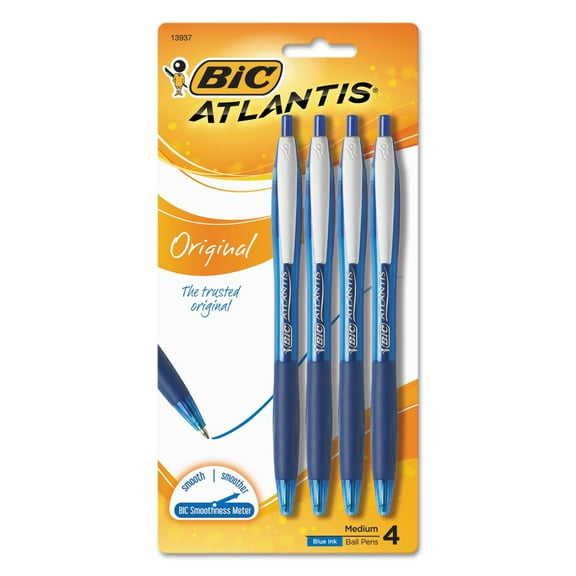 PEN,RETRACTABLE 4-PACK,BE