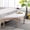 Beige, variant on 55" Halfmoon Entryway Bench Tufted Semi Circle Ottoman Bench Seat French Style Upholstered Bed End Bench for Foyer Mudroom Bedroom, Beige