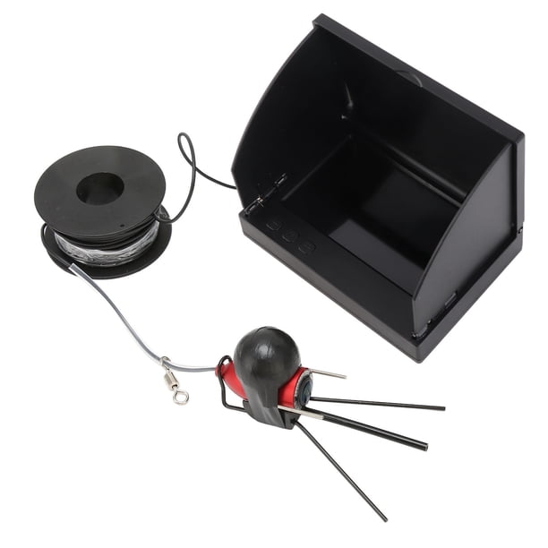 Cámara De Pesca Submarina, Cámara Portátil Buscador De Peces HD 1000 TVL Cámara LED Infrarroja Impermeable Con Monitor LCD De 4,3 Pulgadas, Gran Angular De