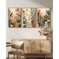 thumbnail image 6 of 16x24in Natural Framed Colorful Flower Wall Decor Bohemain Watercolor Floral Wall Hanging Decor Botanical Pictures Framed Canvas Wall Art, 6 of 8