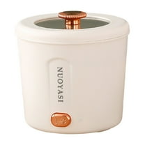 BinKFF Hot Pot Electric, 1L Mini Ramen Cooker, 450W, Multifunctional Electric Pot for Cooking Pasta, Soup, Portable Pots with Over-Heating Protection for Dorm, Office, Travel