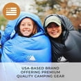 thumbnail image 7 of Hyke & Byke Shavano 32 F Hiking & Backpacking Sleeping Bag - 3 Season, 650FP Duck Down Sleeping Bag - Ultralight - Light Blue - 87in - Long, 7 of 7