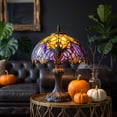 thumbnail image 6 of Diceymbol Halloween Bat Stained Glass Style Table Lamp 7 Inch Gothic Bat Light for Desk Shelf Bedroom Party Decor, 6 of 7