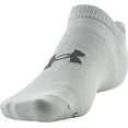 thumbnail image 3 of Under Armour Men's Essential Lite No Show Socks, 6-Pairs, Halo Gray Assorted Locked-In Fit, Large, 3 of 4