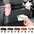 thumbnail image 2 of FurNest Multifunctional Car Seat Back Storage Box, 5 in 1 Car Seat Tissue Box Storage Box with Hook, Car Seat Back Storage Bag Hanging Bag with Cup Holder and Phone Holder for Home and T, 2 of 9