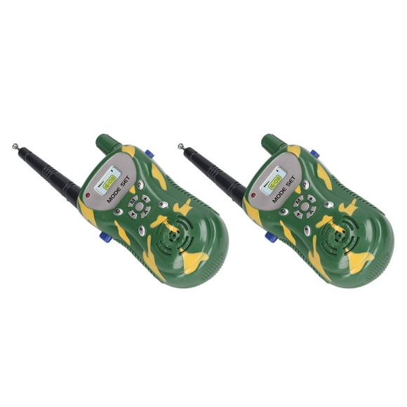 Communication Radio Toy, Long Range Interactive Portable Children Radio Toy Clear Sound Developing Communication Skills for Adventure for Teenagers Green