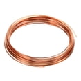 thumbnail image 1 of Unique Bargains Half Hard Copper Wire, 20Gauge/0.8*0.8mm Diameter 6m Half Round Craft Wire, 1 of 5
