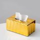 thumbnail image 1 of Caja de pañuelos moderna decoración hogar servilleta Rectangular caja de , Oro Fernando Caja de papel de seda, 1 of 8