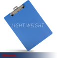 Clipboard made from recycled plastic, holds 8.5x11 sheets, blue
