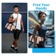 thumbnail image 3 of Bolsa de gimnasia de viaje de 14 pulgadas | Bolsa de lona deportiva compacta e impermeable con correa ajustable para el hombro | Poliéster ligero, gran capacidad de almacenamiento, bolsillos, 3 of 5