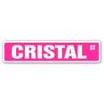 thumbnail image 1 of SignMission SS-CRISTAL 4 x 18 Po Chambre Nom Enfants Signe de Rue - Cristal, 1 of 1