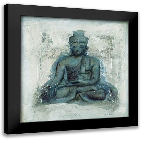 Amrhein, Elvira 12x12 Black Modern Framed Museum Art Print Titled - Hingabe