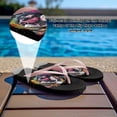 thumbnail image 4 of POLERO Beach Flip-Flops for Women Graffiti English Bulldog Cushion Yoga Mat Footbed Anti-slip Bathroom Thong Sandals, 4 of 7