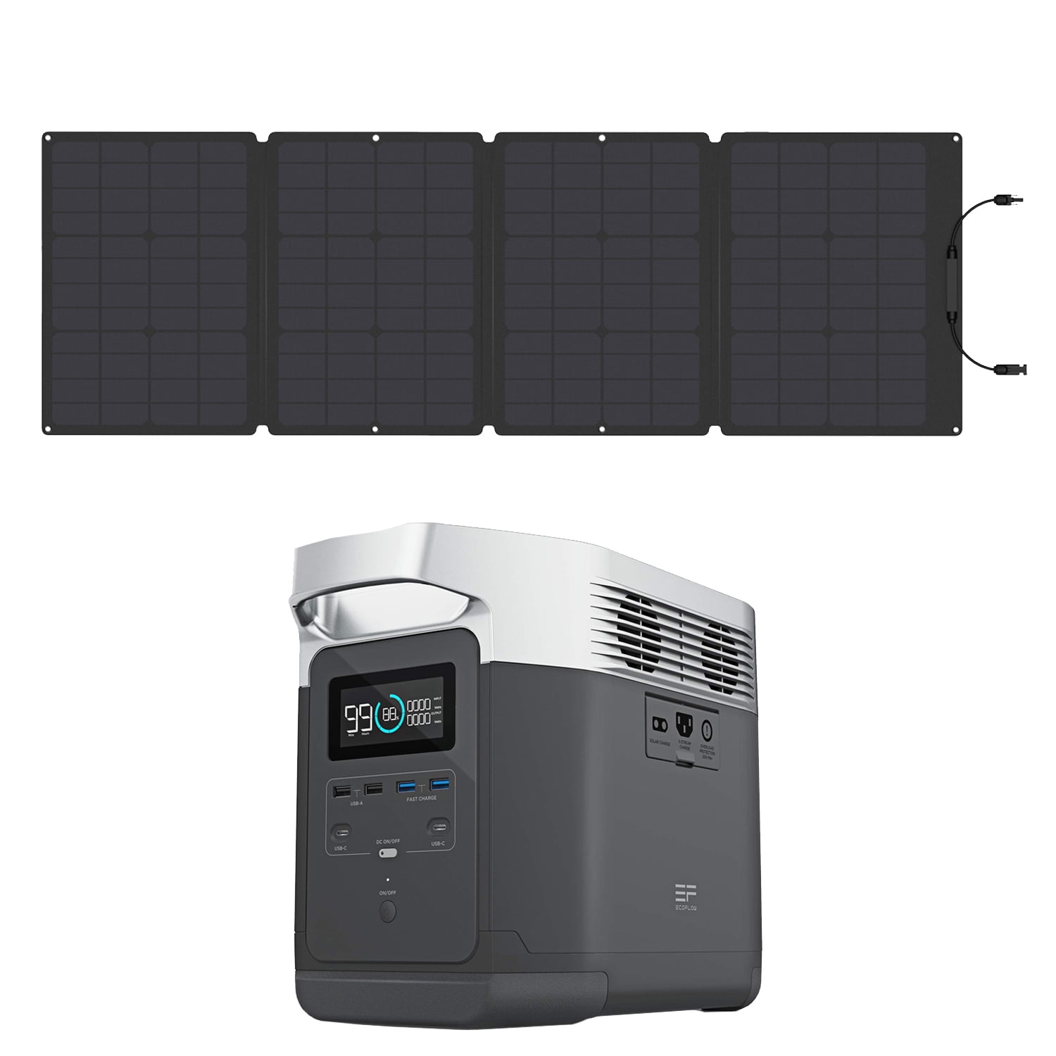 EF EcoFlow Portable Rechargeable Power Station EcoFlow and Folding