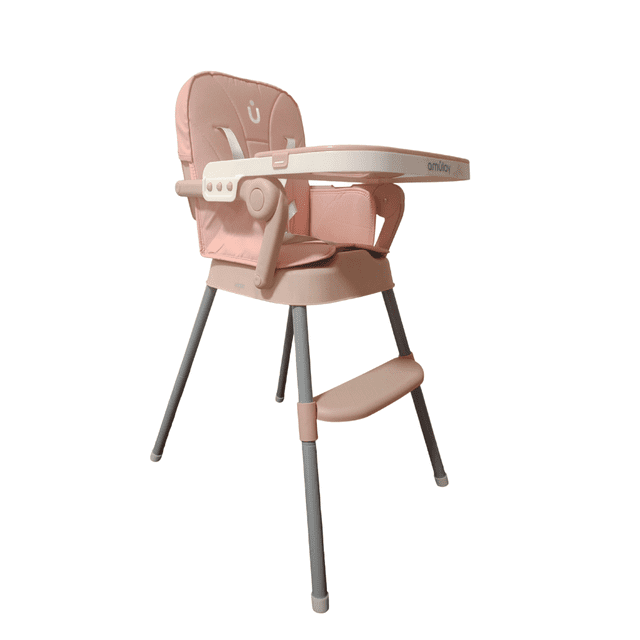 Silla Alta Periquera MILO 3 En 1 - Rosa