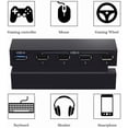 thumbnail image 4 of 5 Port HUB for PS4, USB 3.0 High Speed Charger Controller Splitter Expansion for Playstation 4 PS4 Console, Not for PS4 Slim, PS4 PRO, 4 of 7