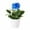 Blue, variant on Jubilant  Artificial Potted Plant Faux Rose Decoration Artificial Potted Rose Faux Flower Bonsai for Home Office Decor Maintenance-free Indoor for Photography