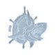thumbnail image 1 of Posavasos de tiburón de resina Gloria Moldes para posavasos, 1 of 9