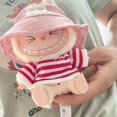 thumbnail image 5 of Ropa para mini muñecas de peluche, accesorios y atuendos para muñecas ídolos de Corea Kpop Exo Labubu V1 V2, camisa a rayas, mono con bolsillos, 5 of 5
