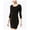 black, variant on Trixxi Womens Open Back Bodycon Dress, Black, Juniors, 3