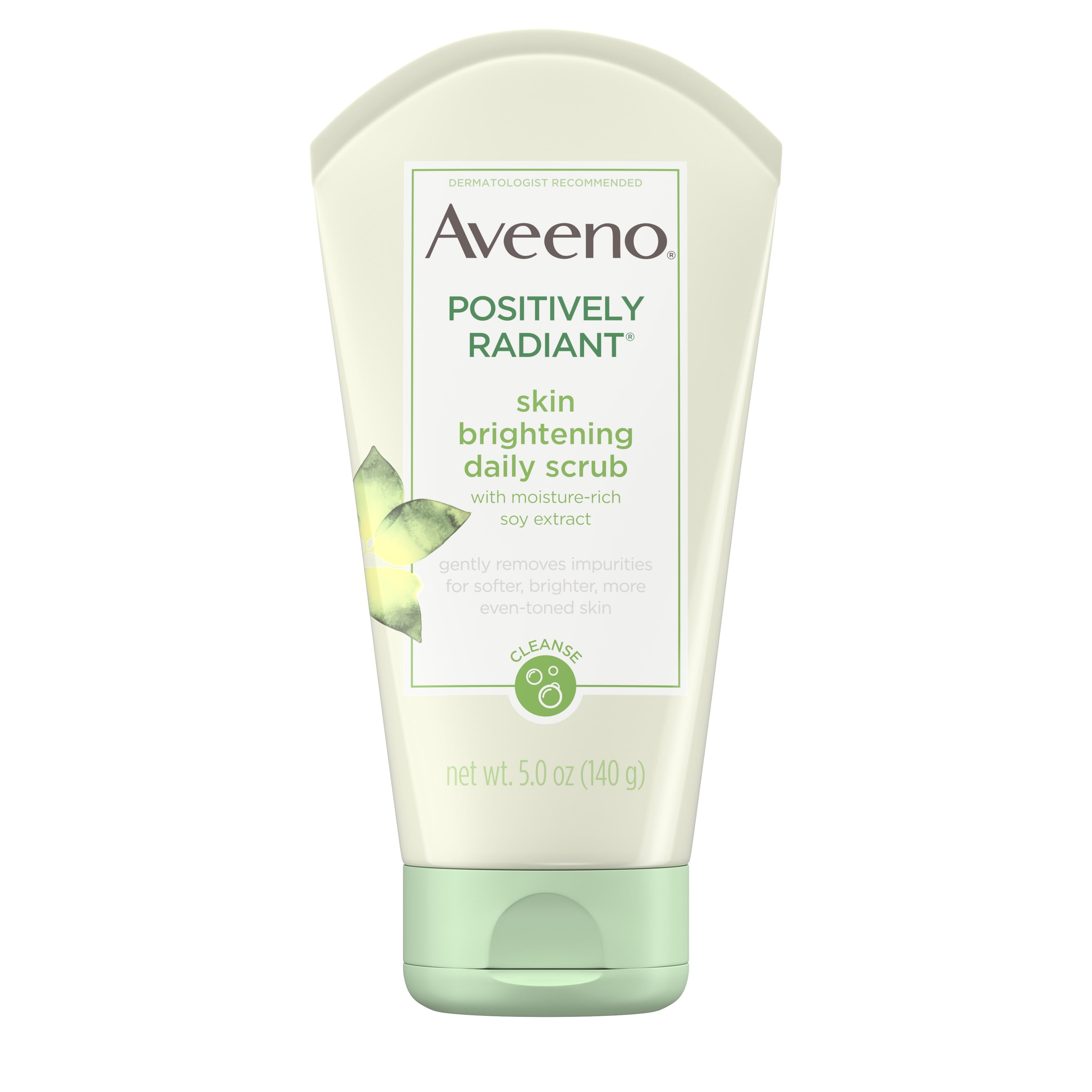 Aveeno Positively Radiant Brightening & Exfoliating Face Scrub, Face Wash, 5 oz