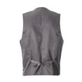 thumbnail image 3 of Gioberti Men's 5 Button Tailored Collar Slim Fit Formal Herringbone Tweed Suit Vest, 3 of 3
