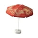 thumbnail image 2 of Sombrilla de patio al libre, toldo para sombrilla, protección solar, impermeable, fácil de instalar, sombrilla de playa de estilo chino para Rojo con base, 2 of 8