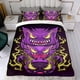 thumbnail image 4 of Gengar Conjunto de sábanas temático, trío de piezas, cómodo y amigable con la piel, diseño único, regalo de decoración para el hogar para familiares, amigos y fans,173cm *218cm, 4 of 6
