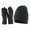 Black, variant on Glisme Hat Gloves Set Autumn And Winter Plus Thermal Hat And Gloves 2 Piece Set For Men And Women Unisex Warm Set For Cold Weather Black