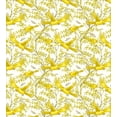 thumbnail image 3 of Spring Duvet Cover Set, Romantic Summer Season Branches of Mimosa Flowers and Birdies, Decorative 3 Piece Bedding Set with 2 Pillow Shams, Queen Size, Yellow Earth Yellow, by Ambesonne, 3 of 3