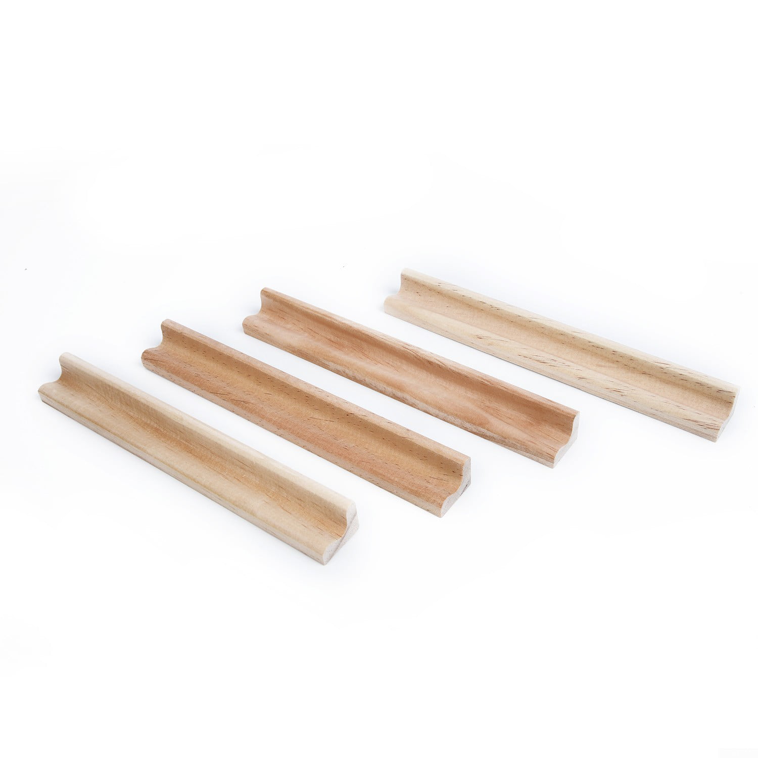 Natural Wood Tile Rack Stand Wooden Replacement Holder Craft 4Pcs Scrabble Kit 