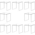 thumbnail image 1 of ihomecooker 8 Pack Clear Acrylic Riser Square Display Stand For Cupcakes, Arts and Crafts (5X5X5 INCH), 1 of 7