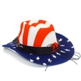 thumbnail image 6 of Bainana USA Patriotic Cowboy Hat For Women Men Wide Brim Soft Breathable Red White And Blue Sun Hat For 4Th Of July Celebration, 6 of 8
