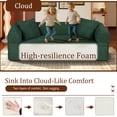 thumbnail image 4 of Timbernest 80" Convertible Sofa Bed, Corduroy Sleeper Couch with Storage Pockets for Living Room, Dark Green, 4 of 12