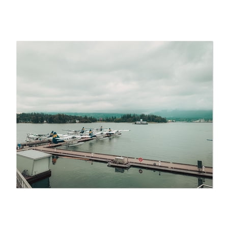 Hydroplane at Vancouver - Vancouver Colúmbia Britânica Canadá Photography Harbor Boat Nautical Travel Poster Scenic Unframed Wall Art Print 5 x 7 inches