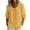 Yellow, variant on GERsome Short Sleeve T-Shirts for Women Button Down Summer Comfy Cotton Linen Summer Collared Tops,Light Blue,Size L