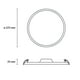 thumbnail image 3 of Estevez luminario LED empotrable FLAT DECO CCT, 25 Watts, 3 temperaturas, regulable, blanco, 3 of 6