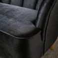 thumbnail image 3 of Noble House Modern Velvet Club Chair,Black, 3 of 6