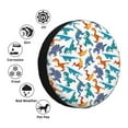 thumbnail image 4 of Fotbe Block Dinosaur Funda de Llanta de Repuesto con Estampado, Engrosada, Ajuste Universal para Jeep, Remolque, RV, SUV, Camión-16 inch, 4 of 6