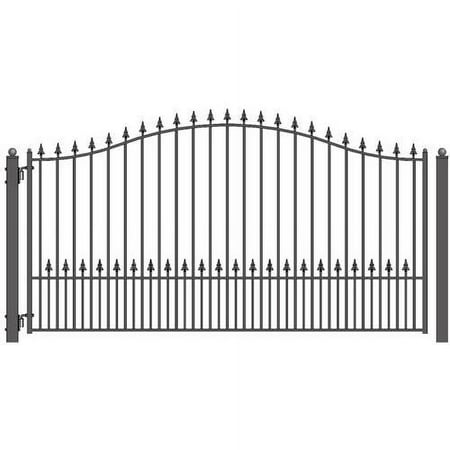 ALEKO Steel Single Swing Driveway Gate - MUNICH Style - 16 x 6 Feet
