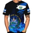 thumbnail image 2 of Custom El Salvador Flag Shirt for Men Women Personalized Salvadoran Pride Tshirt 3D El Salvador Clothes Salvadoreñas Shirts (ZipHoodie, XL), 2 of 9