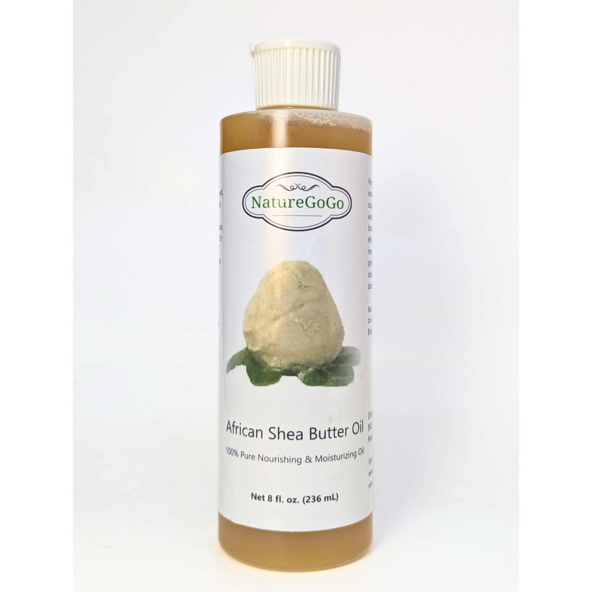 NatureGoGo 100% Pure African Shea Butter Oil 8 fl oz