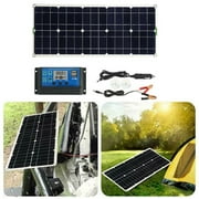 Dazone 200W Solar Panel Kit, 100A 12V Battery Solar Charge Charger With Controller Caravan Boat Outdoor, Power Station Camping Trailer Emergency