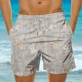 thumbnail image 3 of Pantalones Cortos Casuales de Baño con Impresión de Hojas Hawaianas para Hombres 100% Poliéster, Pantalones de Playa de Secado Rápido, Upf 50 + con Forro de Malla para Nadar, 3 of 5