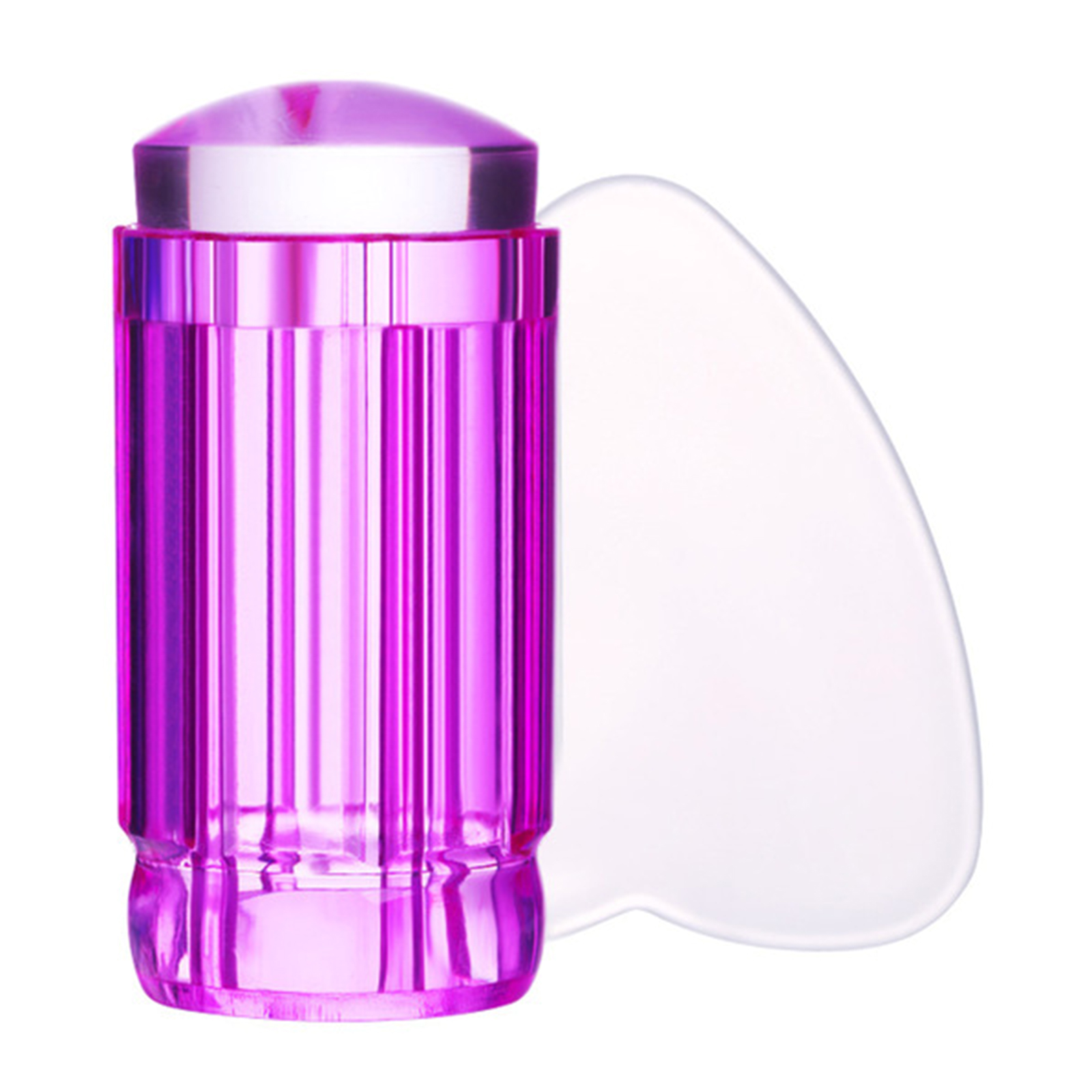 HOMEIU Silicone Transparent Nail Art Stamping Kit French For Manicure