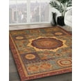 thumbnail image 3 of Ahgly Company Machine Washable Indoor Square Abstract Tomato Red Area Rugs, 8' Square, 3 of 7