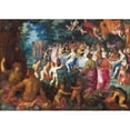 thumbnail image 2 of Jan Brueghel The Elder 14x11 Gold Ornate Wood Frame and Double Matted Museum Art Print Titled - The Marriage of Peleus and Thetis (1583 - 1625), 2 of 4