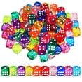 thumbnail image 4 of MasteelfCA 100 Pcs dés Colorés dés Petits dés Jeu de dés dés Colorés pour Fête Jeu de Société, 4 of 9