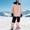thumbnail image 4 of Wensltd Women's Thickened 2 Piece Ski Suit Windproof Winter Jumpsuits Outdoor Warm Snowsuits, 4 of 7